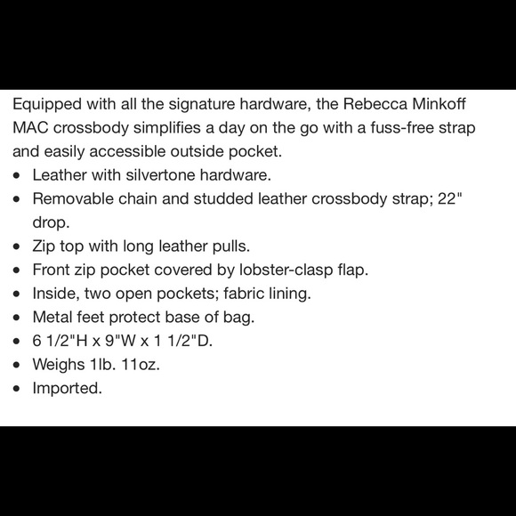 Rebecca Minkoff gray leather bag with silver hardware - Picture 8 of 8